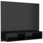 TV-Wandschrank Hochglanz-Schwarz 102x23,5x90 cm Holzwerkstoff TV-Wandschrank Hochglanz-Schwarz 102x23,5x90 cm Holzwerkstoff