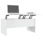 vidaXL Couchtisch Hochglanz-Weiß 102x50,5x46,5 cm Holzwerkstoff vidaXL Couchtisch Hochglanz-Weiß 102x50,5x46,5 cm Holzwerkstoff