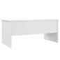 vidaXL Couchtisch Hochglanz-Weiß 102x50,5x46,5 cm Holzwerkstoff vidaXL Couchtisch Hochglanz-Weiß 102x50,5x46,5 cm Holzwerkstoff
