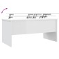vidaXL Couchtisch Hochglanz-Weiß 102x50,5x46,5 cm Holzwerkstoff vidaXL Couchtisch Hochglanz-Weiß 102x50,5x46,5 cm Holzwerkstoff