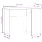 Schreibtisch Hochglanz-Weiß 100x55x75 cm Holzwerkstoff Schreibtisch Hochglanz-Weiß 100x55x75 cm Holzwerkstoff