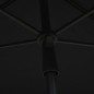 vidaXL Sonnenschirm mit Mast 210x140 cm Schwarz vidaXL Sonnenschirm mit Mast 210x140 cm Schwarz