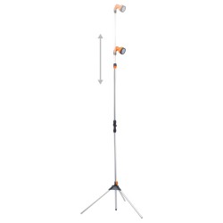 vidaXL Gartendusche mit Stativ 221 cm Aluminium 