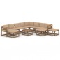 12-tlg. Garten-Lounge-Set mit Kissen Beige 12-tlg. Garten-Lounge-Set mit Kissen Beige