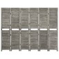 6-tlg. Raumteiler Grau 214x166 cm Massivholz 6-tlg. Raumteiler Grau 214x166 cm Massivholz