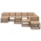 12-tlg. Garten-Lounge-Set mit Kissen Beige 12-tlg. Garten-Lounge-Set mit Kissen Beige