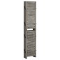 6-tlg. Raumteiler Grau 214x166 cm Massivholz 6-tlg. Raumteiler Grau 214x166 cm Massivholz
