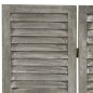 6-tlg. Raumteiler Grau 214x166 cm Massivholz 6-tlg. Raumteiler Grau 214x166 cm Massivholz
