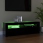TV-Schrank mit LED-Leuchten Schwarz 120x35x40 cm TV-Schrank mit LED-Leuchten Schwarz 120x35x40 cm