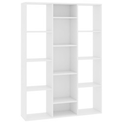 Raumteiler/Bücherregal Weiß 100x24x140 cm Holzwerkstoff