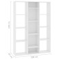 Raumteiler/Bücherregal Weiß 100x24x140 cm Holzwerkstoff Raumteiler/Bücherregal Weiß 100x24x140 cm Holzwerkstoff