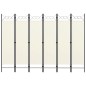 6-tlg. Raumteiler Cremeweiß 240x180 cm 6-tlg. Raumteiler Cremeweiß 240x180 cm