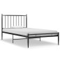 Bett Schwarz Metall 90x200 cm Bett Schwarz Metall 90x200 cm