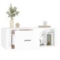 vidaXL Couchtisch Hochglanz-Weiß 100x50,5x35 cm Holzwerkstoff vidaXL Couchtisch Hochglanz-Weiß 100x50,5x35 cm Holzwerkstoff