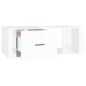 vidaXL Couchtisch Hochglanz-Weiß 100x50,5x35 cm Holzwerkstoff vidaXL Couchtisch Hochglanz-Weiß 100x50,5x35 cm Holzwerkstoff