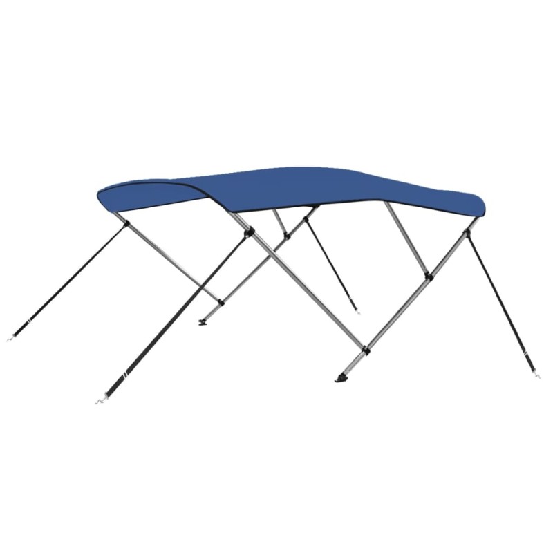 vidaXL 3-Bow Bimini Top Blau 183x196x137 cm vidaXL 3-Bow Bimini Top Blau 183x196x137 cm