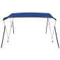 vidaXL 3-Bow Bimini Top Blau 183x196x137 cm vidaXL 3-Bow Bimini Top Blau 183x196x137 cm