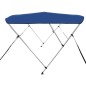 vidaXL 3-Bow Bimini Top Blau 183x196x137 cm vidaXL 3-Bow Bimini Top Blau 183x196x137 cm