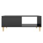 Couchtisch Hochglanz-Schwarz 90x60x35 cm Holzwerkstoff Couchtisch Hochglanz-Schwarz 90x60x35 cm Holzwerkstoff