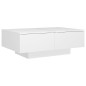 Couchtisch Weiß 90x60x31 cm Holzwerkstoff Couchtisch Weiß 90x60x31 cm Holzwerkstoff