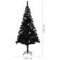 Künstlicher Weihnachtsbaum mit Ständer Schwarz 240 cm PVC Künstlicher Weihnachtsbaum mit Ständer Schwarz 240 cm PVC