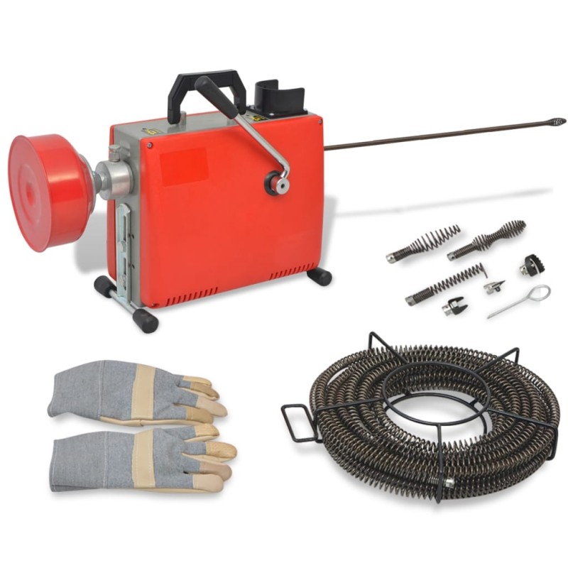 Rohrreinigungsmaschine 250W 15mx16mm / 4,5mx9,5mm Rohrreinigungsmaschine 250W 15mx16mm / 4,5mx9,5mm