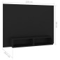 vidaXL TV-Wandschrank Schwarz 120x23,5x90 cm Holzwerkstoff vidaXL TV-Wandschrank Schwarz 120x23,5x90 cm Holzwerkstoff