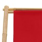 Liegestuhl Bambus und Canvas Rot Liegestuhl Bambus und Canvas Rot
