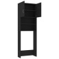 vidaXL Waschmaschinenschrank Schwarz 64x25,5x190 cm Holzwerkstoff vidaXL Waschmaschinenschrank Schwarz 64x25,5x190 cm Holzwerkstoff