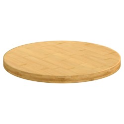 Tischplatte Ø50x2,5 cm Bambus