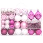 108-tlg. Weihnachtskugel-Set Weiß und Rosa 108-tlg. Weihnachtskugel-Set Weiß und Rosa