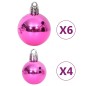 108-tlg. Weihnachtskugel-Set Weiß und Rosa 108-tlg. Weihnachtskugel-Set Weiß und Rosa