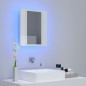 LED-Bad-Spiegelschrank Hochglanz-Weiß 40x12x45 cm Acryl LED-Bad-Spiegelschrank Hochglanz-Weiß 40x12x45 cm Acryl