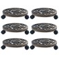 vidaXL Pflanzenroller 6 Stk. Bronze 30 cm Kunststoff vidaXL Pflanzenroller 6 Stk. Bronze 30 cm Kunststoff