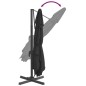 Ampelschirm mit Aluminium-Mast Schwarz 300x300 cm Ampelschirm mit Aluminium-Mast Schwarz 300x300 cm