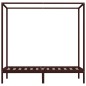 Himmelbett-Gestell Dunkelbraun Massivholz Kiefer 100 x 200 cm Himmelbett-Gestell Dunkelbraun Massivholz Kiefer 100 x 200 cm
