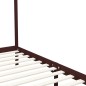 Himmelbett-Gestell Dunkelbraun Massivholz Kiefer 100 x 200 cm Himmelbett-Gestell Dunkelbraun Massivholz Kiefer 100 x 200 cm