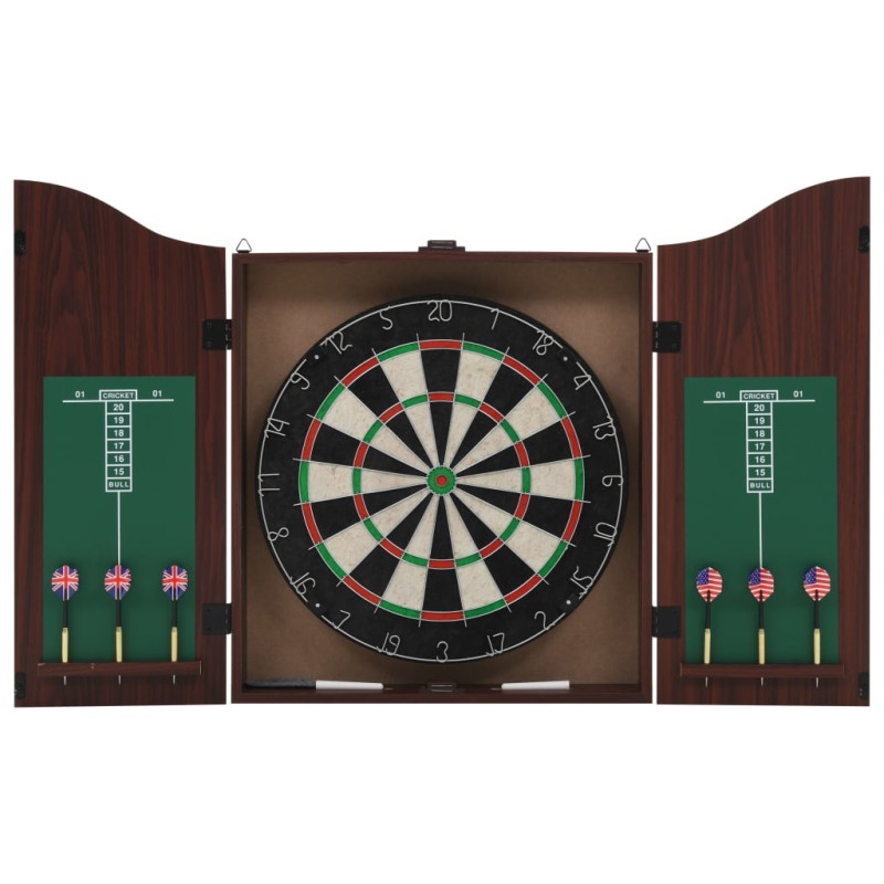 Professionelles Dartboard Sisal mit Schrank und 6 Dartpfeilen Professionelles Dartboard Sisal mit Schrank und 6 Dartpfeilen