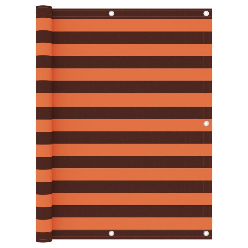 Balkon-Sichtschutz Orange und Braun 120x600 cm Oxford-Gewebe Balkon-Sichtschutz Orange und Braun 120x600 cm Oxford-Gewebe