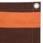 Balkon-Sichtschutz Orange und Braun 120x600 cm Oxford-Gewebe Balkon-Sichtschutz Orange und Braun 120x600 cm Oxford-Gewebe