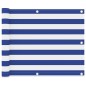 Balkon-Sichtschutz Weiß und Blau 75x300 cm Oxford-Gewebe Balkon-Sichtschutz Weiß und Blau 75x300 cm Oxford-Gewebe