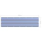Balkon-Sichtschutz Weiß und Blau 75x300 cm Oxford-Gewebe Balkon-Sichtschutz Weiß und Blau 75x300 cm Oxford-Gewebe