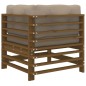 Ecksofas mit Kissen 2 Stk. Honigbraun Massivholz Kiefer Ecksofas mit Kissen 2 Stk. Honigbraun Massivholz Kiefer