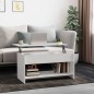 Couchtisch Hochglanz-Weiß 102x50x52,5 cm Holzwerkstoff Couchtisch Hochglanz-Weiß 102x50x52,5 cm Holzwerkstoff