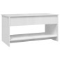 Couchtisch Hochglanz-Weiß 102x50x52,5 cm Holzwerkstoff Couchtisch Hochglanz-Weiß 102x50x52,5 cm Holzwerkstoff