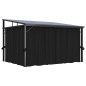 Pavillon mit Vorhängen 405x294x244 cm Anthrazit Pavillon mit Vorhängen 405x294x244 cm Anthrazit