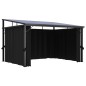 Pavillon mit Vorhängen 405x294x244 cm Anthrazit Pavillon mit Vorhängen 405x294x244 cm Anthrazit