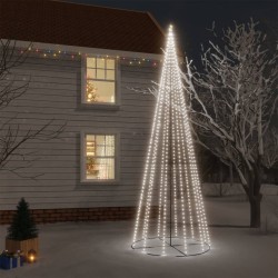 LED-Weihnachtsbaum Kegelform Kaltweiß 732 LEDs 160x500 cm