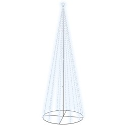 LED-Weihnachtsbaum Kegelform Kaltweiß 732 LEDs 160x500 cm
