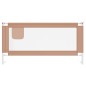 vidaXL Kleinkind-Bettschutzgitter Taupe 180x25 cm Stoff vidaXL Kleinkind-Bettschutzgitter Taupe 180x25 cm Stoff